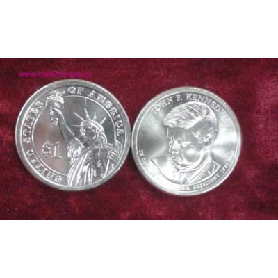 Монета США. 1 доллар 2015 из серии "Президенты США" № 35. Кеннеди.
